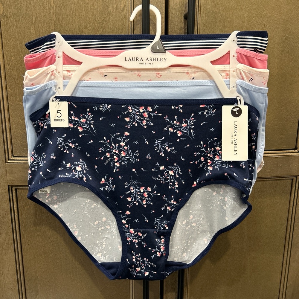 Laura Ashley Blue and Pink Floral Panties
